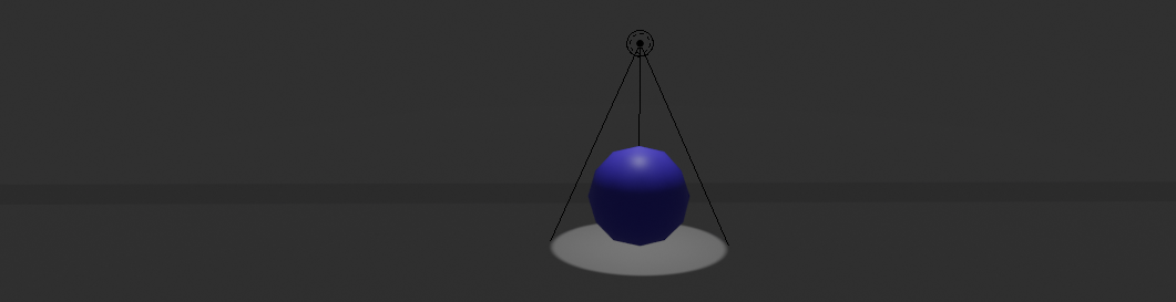 one light and one sphere